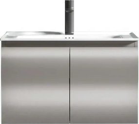 Martin Hera HDPE 80 Light Grey - Αδιάβροχος Πάγκος με Νιπτήρα 80x50
