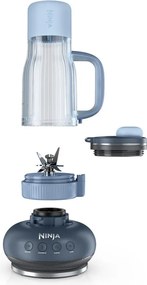 Φορητός μπλέντερ Ninja BlendBoss DB351EUBL, 1100 W, 710 ml, 3 προγράμματα, Auto-iQ, CrushBlade, Μπλε