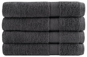 Πετσέτες Premium SOLUND 4 τεμ. Ανθρακί 100x200 εκ. 600 γρ./μ²