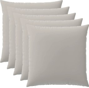 vidaXL Κάλυμμα Μαξιλαριού 6 pcs HEERLEN Γκρι 80 x 80 cm Πολυεστέρας