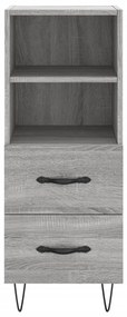 Μπουφές Sonoma Γκρι 34,5 x 34 x 180 εκ. από Επεξεργασμένο Ξύλο - Γκρι
