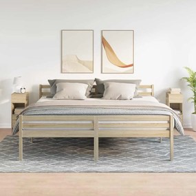 vidaXL Κομοδίνα 2 τεμάχια με συρτάρι Sonoma Δρυς 25x31x66 εκ.