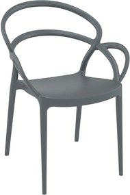 Πολυθρόνα Mila Dark Grey