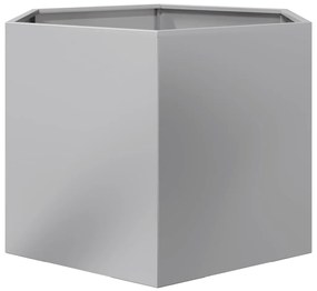 vidaXL Ζαρντινιέρα Κήπου Εξάγωνη 69x60x45 εκ. Γαλβανισμένο Χάλυβα