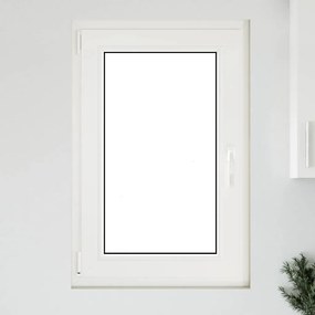 vidaXL Παράθυρο Υπογείου "RISOR" 60x80 εκ. Ανακλινόμενο & Περιστρεφόμενο DIN Αριστερό Ανθρακί