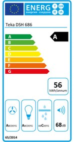 Συμβατικός Απορροφητήρας Teka DSH686 Χάλυβας