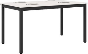 vidaXL Τραπεζαρία Λευκό 150 x 90 x 75 cm Στερεά ξυλεία πεύκου