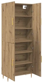 vidaXL Highboard artisan δρυς 69.5 x 34 x 180 εκ. Επεξεργασμένο ξύλο