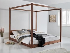 Κρεβάτι με ουρανό μασίφ ξύλο WBE02
