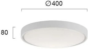 Πλαφονιέρα Viokef Yara-Leuko-Διάμετρος 40 εκ