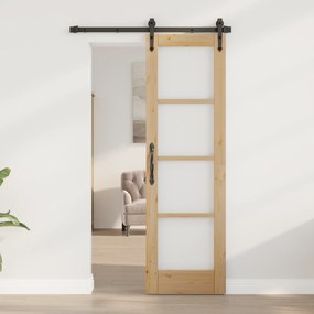 vidaXL Εσωτερική Πόρτα με Γυαλί "ORKDAL" 61x198,5x4 cm Στερεό Ξύλο Πεύκου
