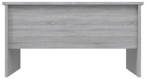 Τραπεζάκι Σαλονιού Γκρι Sonoma80x50x42,5 εκ.Επεξεργασμένο Ξύλο - Γκρι