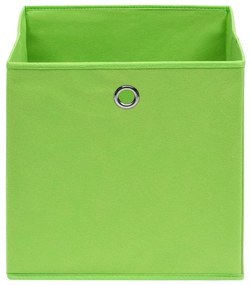 Κουτιά Αποθήκευσης 4 τεμ. Πράσινα 32 x 32 x 32 εκ. Υφασμάτινα - Πράσινο