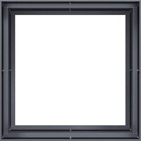 vidaXL Ζαρντινιέρα Ανθρακί 100x100x80 εκ. από Χάλυβα