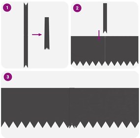 vidaXL Περίγραμμα γκαζόν 50 pcs Μαύρο 100 x 0.05 x 20 εκ
