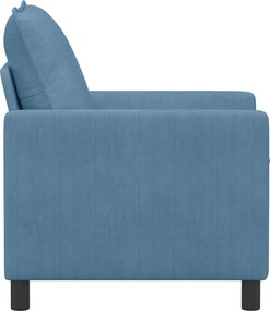 vidaXL Καναπές Μπλε 76 x 81 x 87,5 εκ Ύφασμα