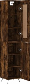 vidaXL Ντουλάπι Καπνιστή δρυς 34,5x34x180 εκ. από Επεξεργασμένο Ξύλο