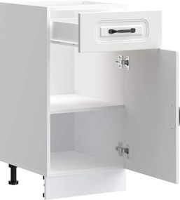 vidaXL ντουλάπι βάσης κουζίνας Kalmar Λευκό από Επεξεργασμένο Ξύλο