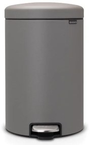 Кош за смет с педал Brabantia NewIcon 20L, Mineral Concrete Grey