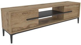Έπιπλο Τηλεόρασης Eslem 875ZNA4595 120x29,6x43,6cm Oak-Black