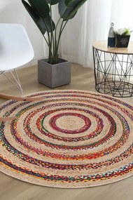 Χαλί Woopamuk496 599HFT5158 Natural-Multi Conceptum Hypnose 100X100cm Round
