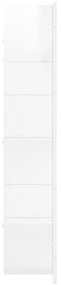 vidaXL Έπιπλο Τηλεόρασης Γυαλ. Λευκό 152x22x113 εκ. Επεξεργασμένο Ξύλο