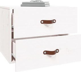 vidaXL Κομοδίνα Επιτοίχια 2 τεμ. Λευκά 50x36x40 εκ.