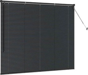 vidaXL Βενετσιάνικες Ρόδες Μαύρο 130 x 155 εκ Αλουμίνιο
