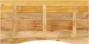 vidaXL Επιφάνεια Γραφείου Καμπύλη 120x60x2,5 εκ Μασίφ Ακατ. Μάνγκο