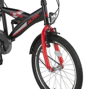 Hero 20 Inch Boys Rim Brakes Black/Red