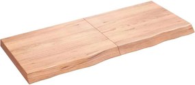 vidaXL Επιφ Τραπεζιού Αν Καφέ 120x50x(2-6)εκ. Επεξ. Μασίφ Ξύλο Δρυός