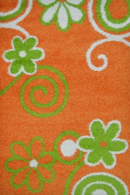 Χαλί Jazzy Shaggy 5604 (4218) Orange-Green 160X230cm