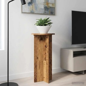 vidaXL Βάση φυτών 2 τεμ. Παλαιωμένο ξύλο 40 x 40 x 80 cm