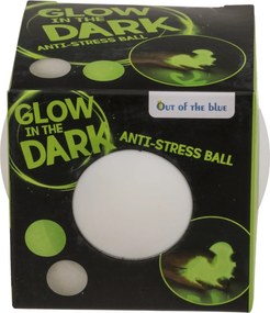 Μπαλίτσα Αντιστρές Μαλακή Που Φωσφορίζει Στο Σκοτάδι Λευκό Φ7cm