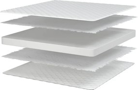 vidaXL Στρώμα με Αφρό Μνήμης Λευκό 80x160x17 εκ. μαλακό