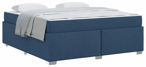 vidaXL Σκελετός Κρεβατιού Μπλε 180 x 200 cm ύφασμα