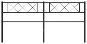 vidaXL Κεφαλάρι Μαύρο 200 εκ. Μεταλλικό