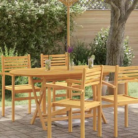 vidaXL Τραπέζι Κήπου Πτυσσόμενο 160 x 85 x 75 εκ Μασίφ Ξύλο Ευκαλύπτου