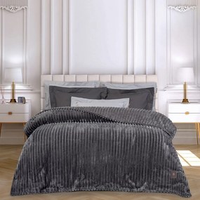 Κουβέρτα 3486 Fleece Grey Greenwich Polo Club Υπέρδιπλo 220x240cm Πολυέστερ