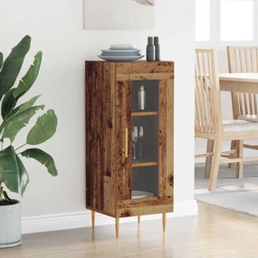 vidaXL Πλαϊνό γραφείο Παλαιό ξύλο 34 x 34.5 x 90 εκ Επεξεργασμένο Ξύλο
