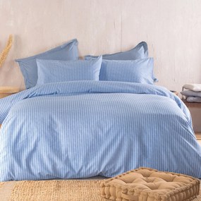 Σεντόνια Μονά (Σετ) Rythmos Next Masters Blue Μπλε Χωρίς Λάστιχο 160x260