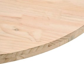 vidaXL Επιφάνεια Τραπεζιού Ø60 x 2,5 εκ. από Μασίφ Ξύλο Πεύκου