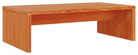 vidaXL Βάση Οθόνης Καφέ Κεριού 50 x 27 x 15 εκ. από Μασίφ Ξύλο Πεύκου