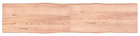 vidaXL Επιφ Τραπεζιού Αν Καφέ 220x50x(2-4)εκ.Ακατέργ. Μασίφ Ξύλο Δρυός