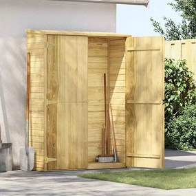 vidaXL Αποθήκη Εργαλείων Κήπου 123x50x171 εκ. Εμποτισμένο Ξύλο Πεύκου