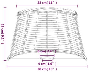 ΚΑΠΕΛΟ ΦΩΤΙΣΤΙΚΟΥ ΛΕΥΚΟ Ø38X23 ΕΚ. ΑΠΟ WICKER 364384