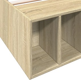 vidaXL Πλαίσιο Κρεβατιού Sonoma Δρυς 100x200 εκ. Επεξεργασμένο Ξύλο