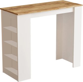 Τραπέζι Μπαρ Atlantic Πεύκο / Λευκό PREGER 120x51.6x101.8