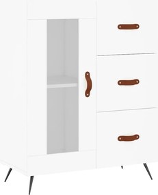 vidaXL Ντουλάπι Λευκό 69,5x34x180 εκ. από Επεξεργασμένο Ξύλο