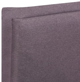 vidaXL Σκελετός Κρεβατιού Χωρίς Στρώμα Taupe 150x200 εκ. Υφασμάτινο